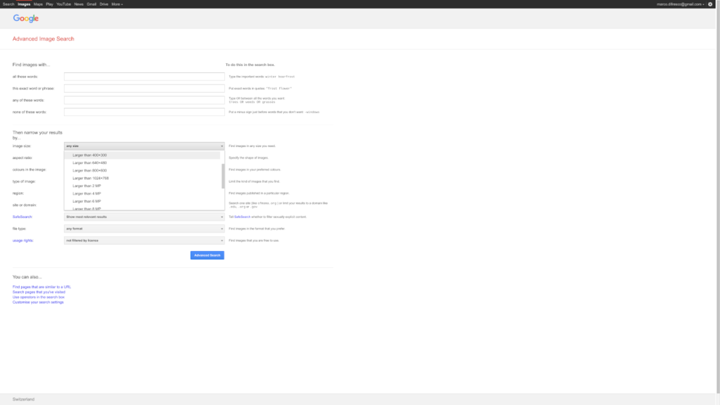 Search images by exact size on Google Images - 02