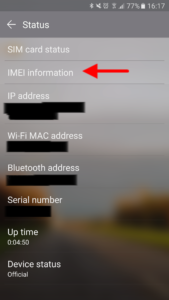 How to find your Android IMEI - Step 04